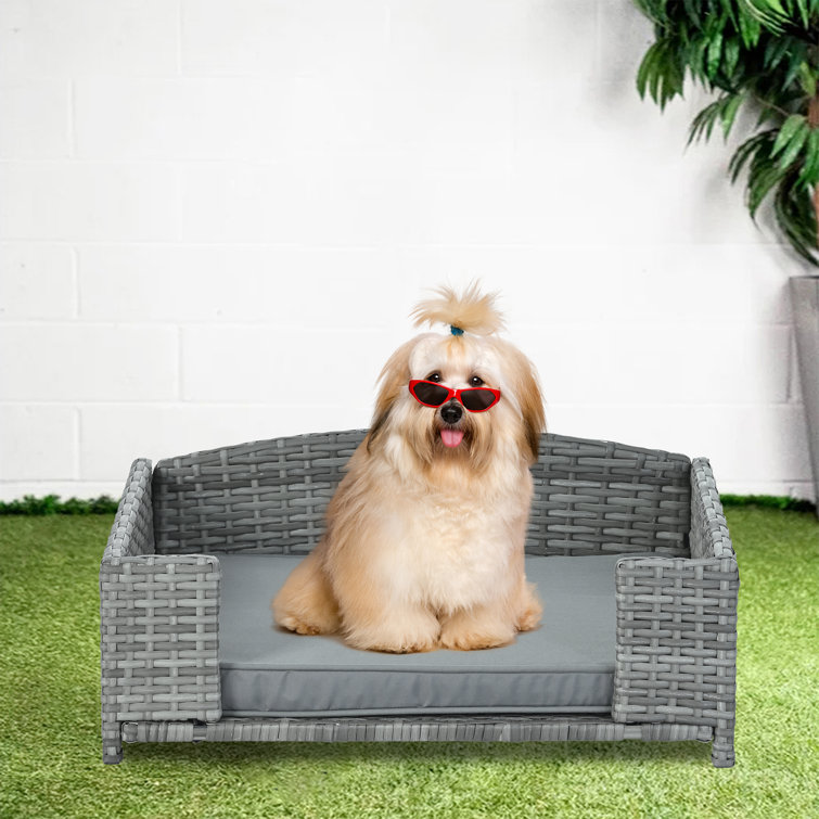 Outdoor patio dog outlet bed